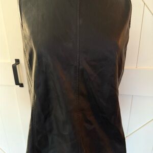 Ann Taylor Black Leather tank